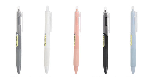 Japanese INS Style High-Quality Click Gel Pen - 0.5mm Black Ink, Fast-Drying for Students and Exams