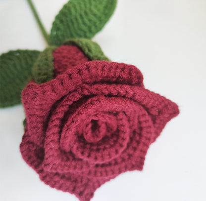 Handwoven DIY Rose Flowers - Artificial Wall Decor and Photography Props