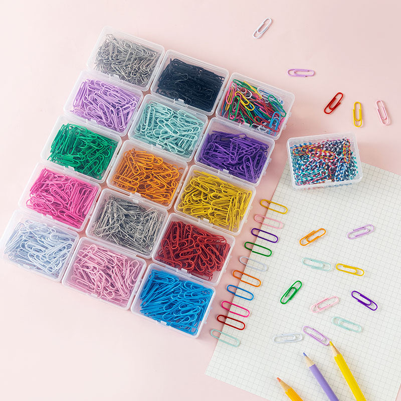 Colourful Paper Clips - 50 pcs