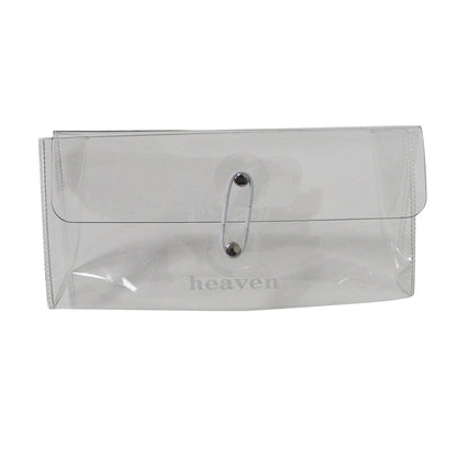 Korean Style Transparent PVC Pencil Case - Minimalist Design, Portable Storage Bag