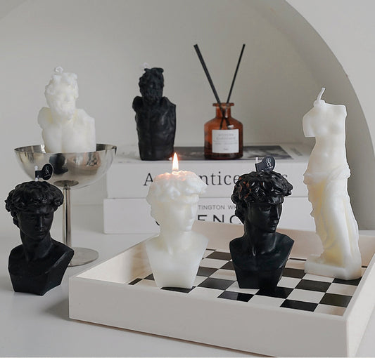 David and Venus Sculptural Scented Candles - Creative Decorative Aromatherapy Gifts