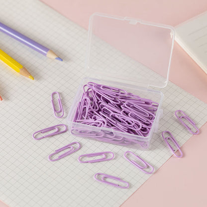 Colourful Paper Clips - 50 pcs