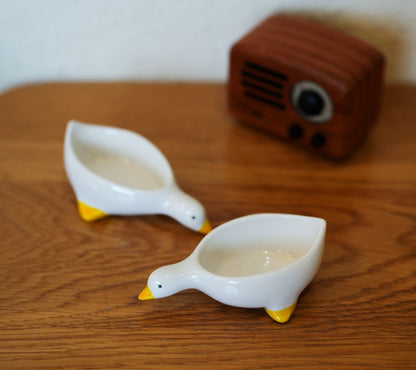 Cute Duck Dish - Creative Cartoon Small Plates for Snacks, Jewelry, Sauces