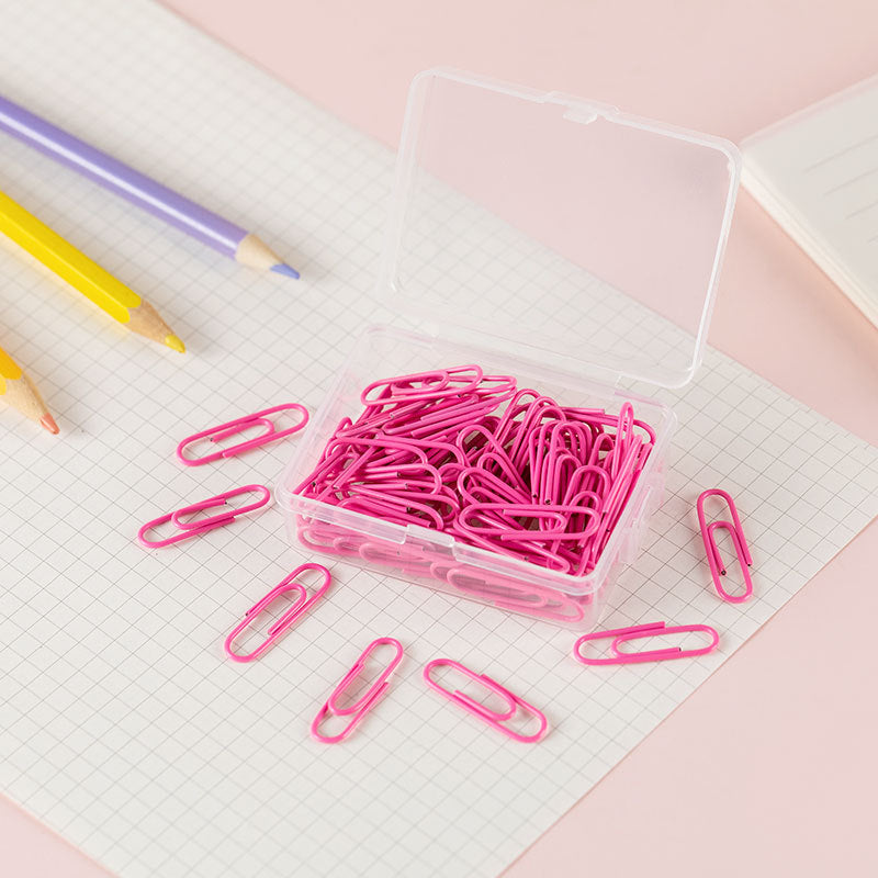 Colourful Paper Clips - 50 pcs