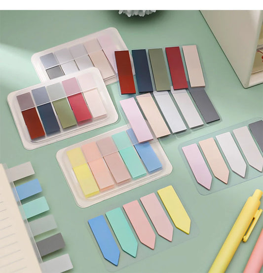 Morandi Color Sticky Notes - PET Index Tabs