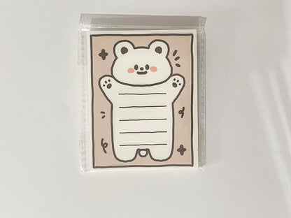 Cute Cartoon Animal Sticky Notes