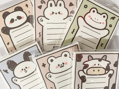 Cute Cartoon Animal Sticky Notes