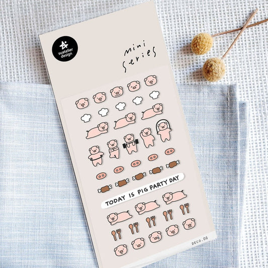 Suatelier Sticker - 111 DECO.06 Pig Theme